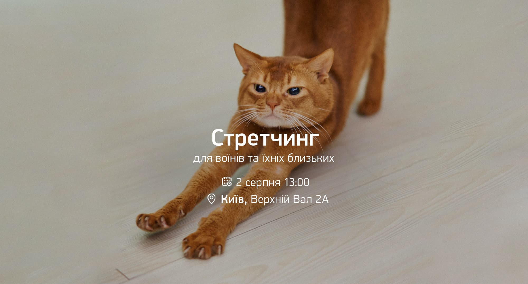 Стретчинг для воїнів та їхніх близьких